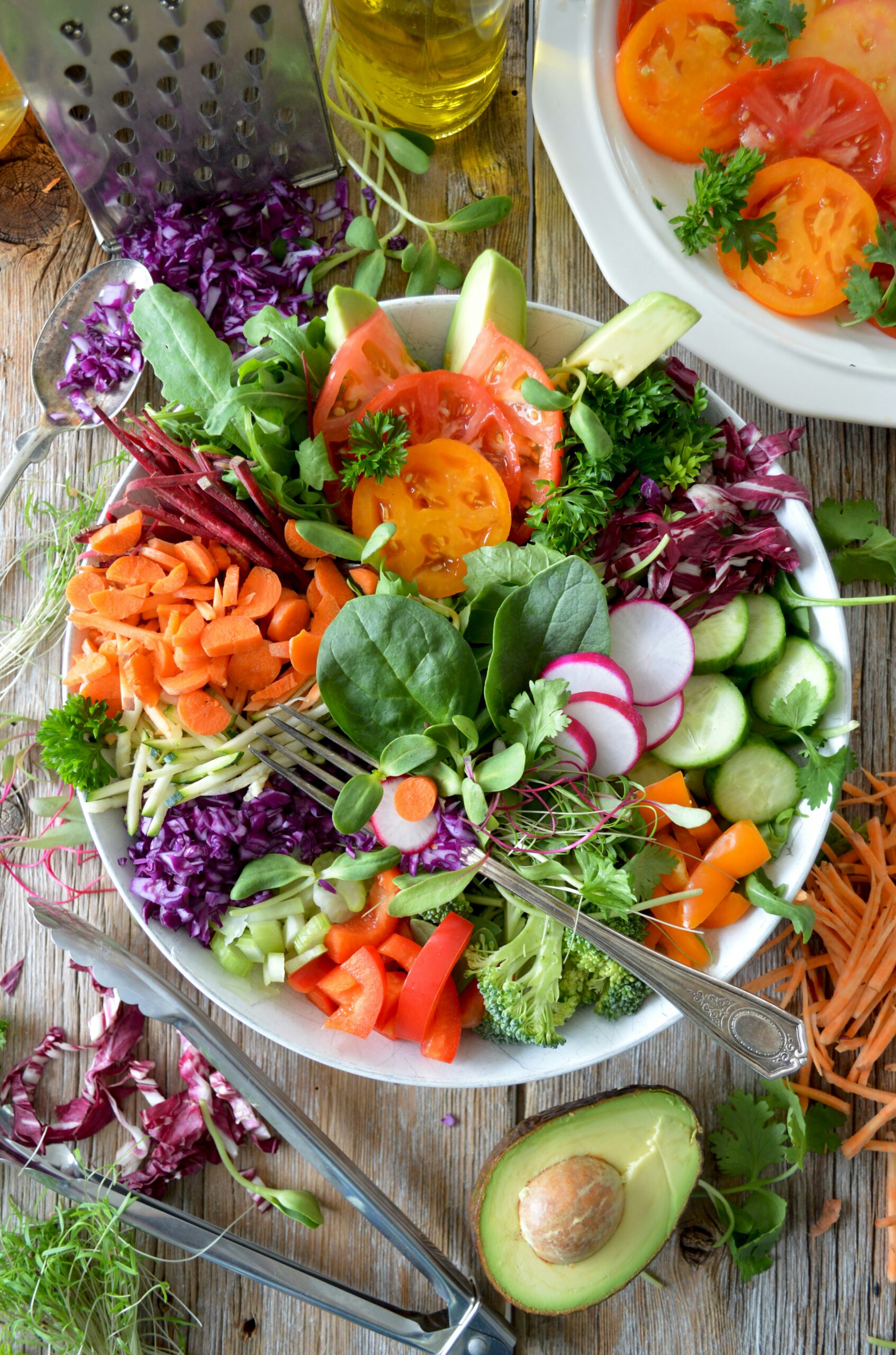 Detail shot of a healthy salad